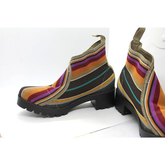 Charleston Shoe Co. Women's Upper Monterey Striped Boots sz 10 US - Picture 3 of 6